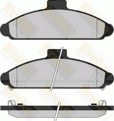 Japanparts JPA-337 - Гальмівні колодки, дискові гальма autozip.com.ua