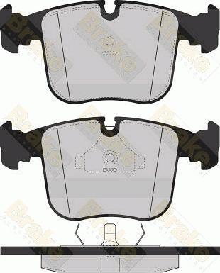 Brake Engineering PA970 - Гальмівні колодки, дискові гальма autozip.com.ua