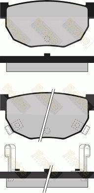 Brake Engineering PA499 - Гальмівні колодки, дискові гальма autozip.com.ua