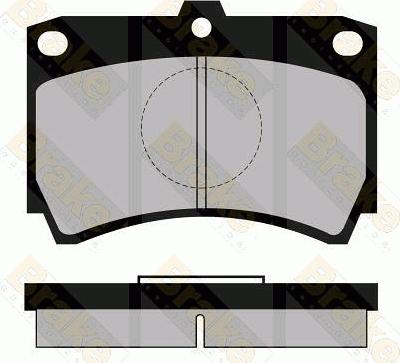 Brake Engineering PA469 - Гальмівні колодки, дискові гальма autozip.com.ua