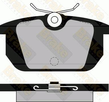 Brake Engineering PA461 - Гальмівні колодки, дискові гальма autozip.com.ua