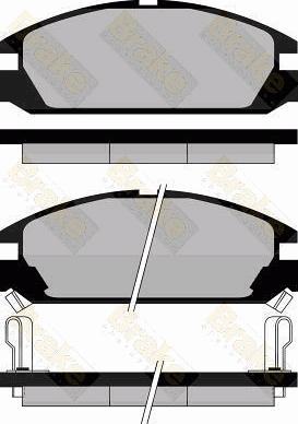 Brake Engineering PA463 - Гальмівні колодки, дискові гальма autozip.com.ua