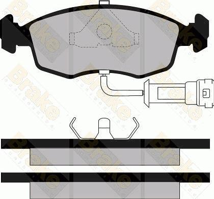 Brake Engineering PA408 - Гальмівні колодки, дискові гальма autozip.com.ua