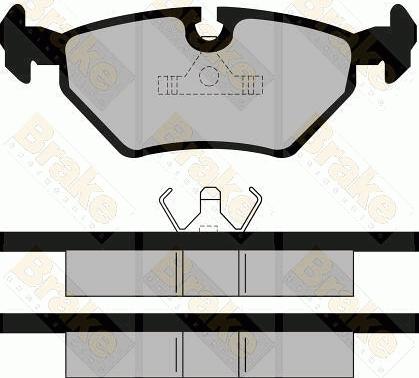 Brake Engineering PA484 - Гальмівні колодки, дискові гальма autozip.com.ua
