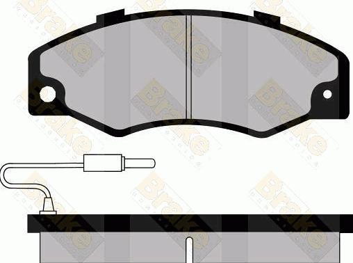 Brake Engineering PA436 - Гальмівні колодки, дискові гальма autozip.com.ua