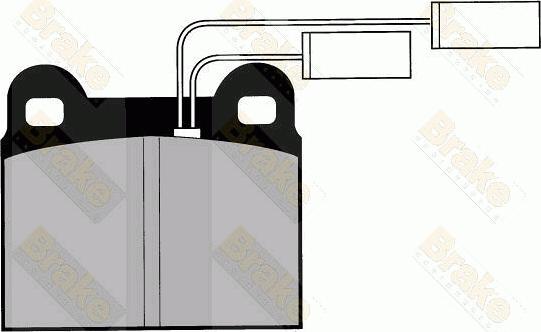 Brake Engineering PA425 - Гальмівні колодки, дискові гальма autozip.com.ua