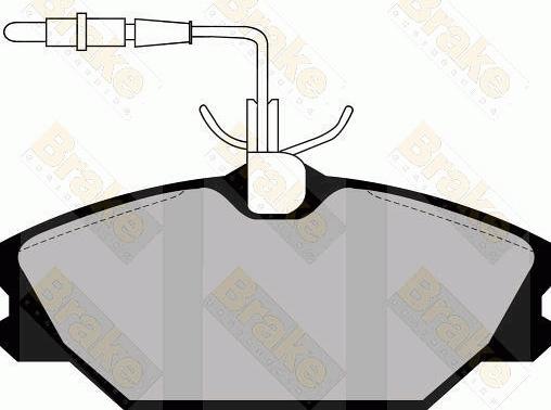 Brake Engineering PA475 - Гальмівні колодки, дискові гальма autozip.com.ua