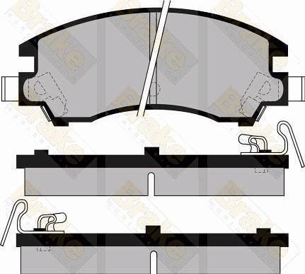 Brake Engineering PA477 - Гальмівні колодки, дискові гальма autozip.com.ua