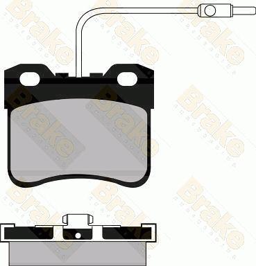 Brake Engineering PA561 - Гальмівні колодки, дискові гальма autozip.com.ua