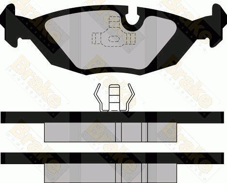 Brake Engineering PA501 - Гальмівні колодки, дискові гальма autozip.com.ua