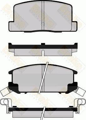 Brake Engineering PA502 - Гальмівні колодки, дискові гальма autozip.com.ua