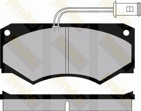 Brake Engineering PA510 - Гальмівні колодки, дискові гальма autozip.com.ua