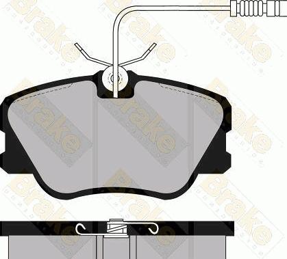 Brake Engineering PA532 - Гальмівні колодки, дискові гальма autozip.com.ua