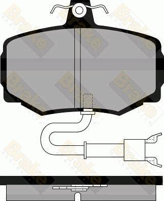 Brake Engineering PA526 - Гальмівні колодки, дискові гальма autozip.com.ua