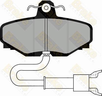 Brake Engineering PA527 - Гальмівні колодки, дискові гальма autozip.com.ua