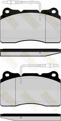 Brake Engineering PA1491 - Гальмівні колодки, дискові гальма autozip.com.ua