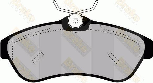 Brake Engineering PA1498 - Гальмівні колодки, дискові гальма autozip.com.ua
