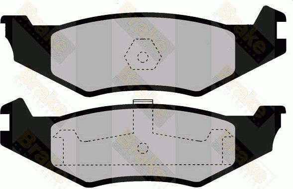 Brake Engineering PA1444 - Гальмівні колодки, дискові гальма autozip.com.ua