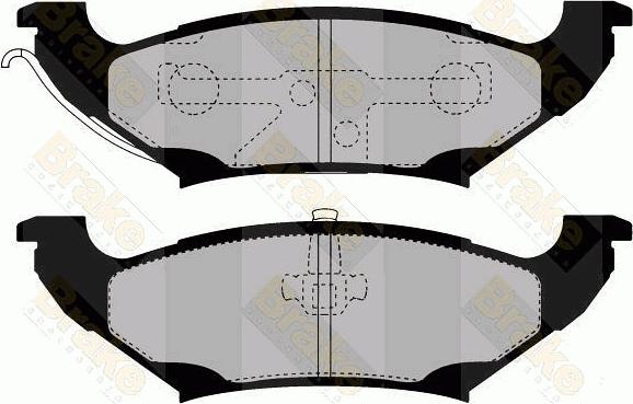 Brake Engineering PA1446 - Гальмівні колодки, дискові гальма autozip.com.ua