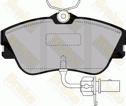 Brake Engineering PA1455 - Гальмівні колодки, дискові гальма autozip.com.ua