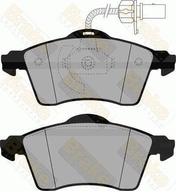 Brake Engineering PA1464 - Гальмівні колодки, дискові гальма autozip.com.ua