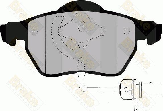 Brake Engineering PA1485 - Гальмівні колодки, дискові гальма autozip.com.ua