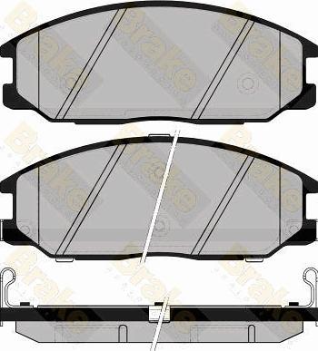 OEMparts MP-3747 - Гальмівні колодки, дискові гальма autozip.com.ua