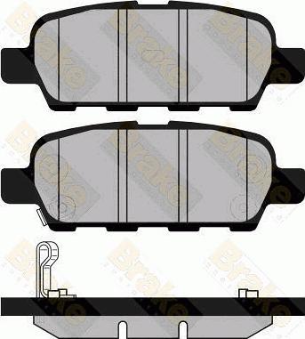 Brake Engineering PA1432 - Гальмівні колодки, дискові гальма autozip.com.ua