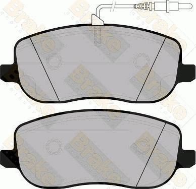 Brake Engineering PA1424 - Гальмівні колодки, дискові гальма autozip.com.ua