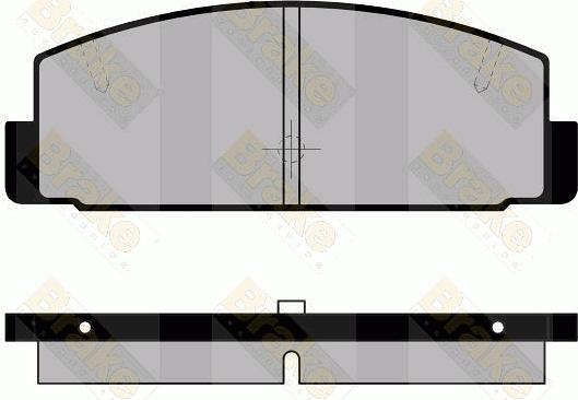 Brake Engineering PA1428 - Гальмівні колодки, дискові гальма autozip.com.ua