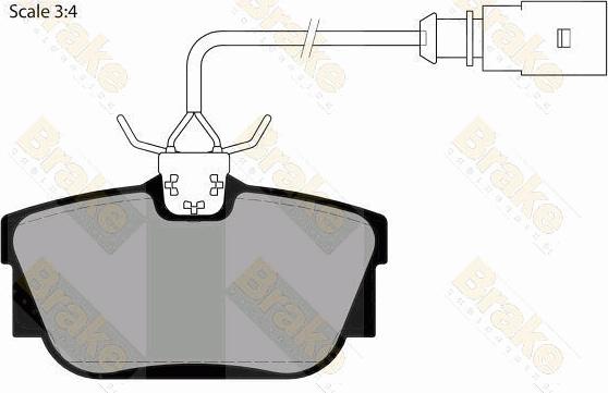 Brake Engineering PA1470 - Гальмівні колодки, дискові гальма autozip.com.ua