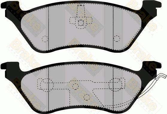 Brake Engineering PA1473 - Гальмівні колодки, дискові гальма autozip.com.ua