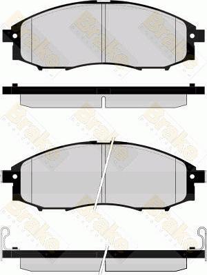 Brake Engineering PA1590 - Гальмівні колодки, дискові гальма autozip.com.ua