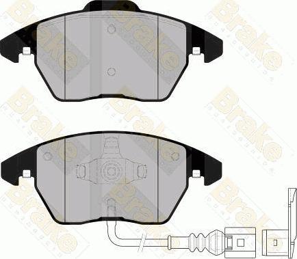 Brake Engineering PA1558 - Гальмівні колодки, дискові гальма autozip.com.ua