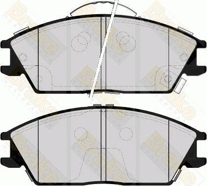 Brake Engineering PA1565 - Гальмівні колодки, дискові гальма autozip.com.ua