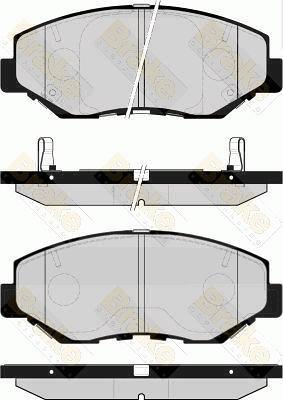 Brake Engineering PA1518 - Гальмівні колодки, дискові гальма autozip.com.ua