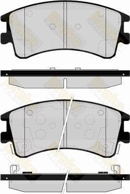 Brake Engineering PA1537 - Гальмівні колодки, дискові гальма autozip.com.ua