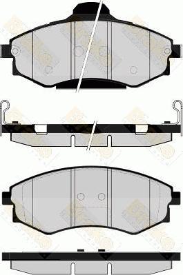 BENDIX 572496B - Гальмівні колодки, дискові гальма autozip.com.ua