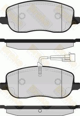 Brake Engineering PA1690 - Гальмівні колодки, дискові гальма autozip.com.ua