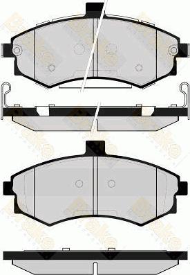 Brake Engineering PA1656 - Гальмівні колодки, дискові гальма autozip.com.ua