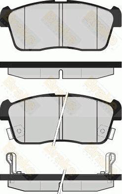 Brake Engineering PA1668 - Гальмівні колодки, дискові гальма autozip.com.ua