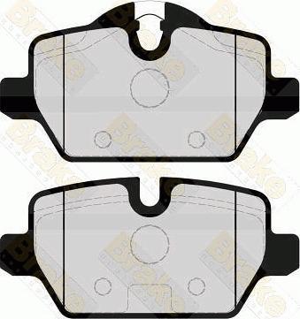 Brake Engineering PA1662 - Гальмівні колодки, дискові гальма autozip.com.ua