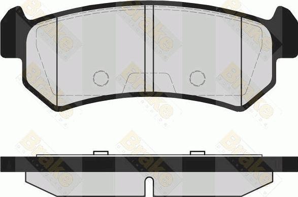 Brake Engineering PA1602 - Гальмівні колодки, дискові гальма autozip.com.ua