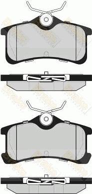 Brake Engineering PA1615 - Гальмівні колодки, дискові гальма autozip.com.ua