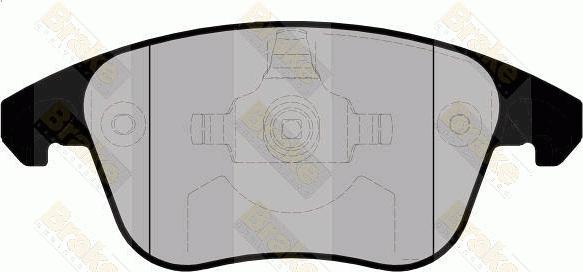 Brake Engineering PA1687 - Гальмівні колодки, дискові гальма autozip.com.ua