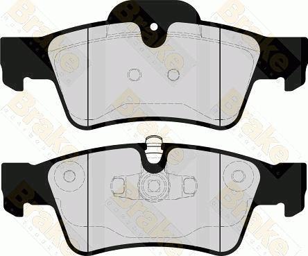 Brake Engineering PA1676 - Гальмівні колодки, дискові гальма autozip.com.ua