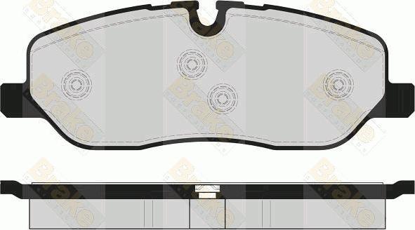 Brake Engineering PA1672 - Гальмівні колодки, дискові гальма autozip.com.ua