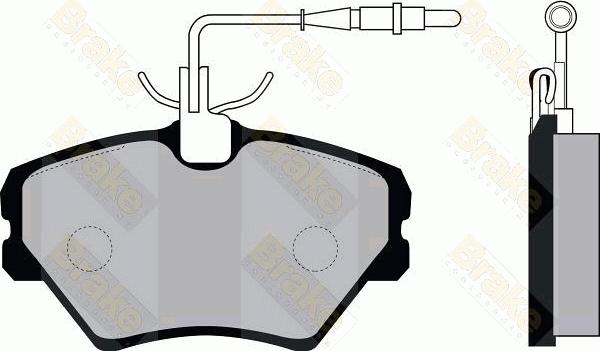 DJ Parts BP2642 - Гальмівні колодки, дискові гальма autozip.com.ua