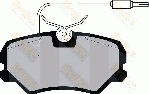 Brake Engineering PA1041 - Гальмівні колодки, дискові гальма autozip.com.ua