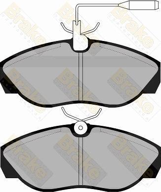 Brake Engineering PA1042 - Гальмівні колодки, дискові гальма autozip.com.ua